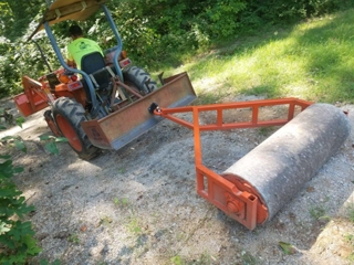 tractor and compactor